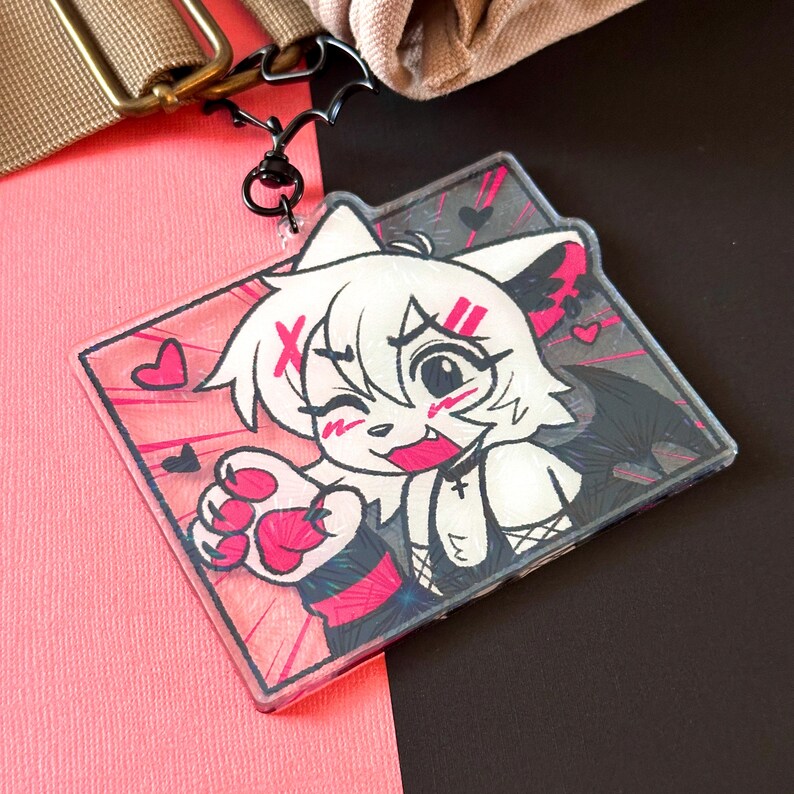 Skye Furry Holographic Acrylic Keychains (4 Inch) - Etsy