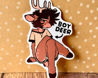 Boydeer Furry Stickers (4 inch)