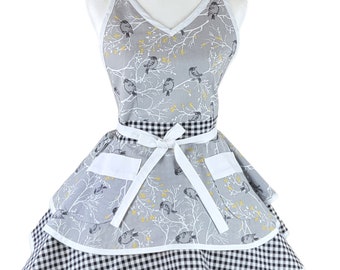 Farmhouse Full Pretty Retro Aprons for Women, Gift For Her, Cute Aprons