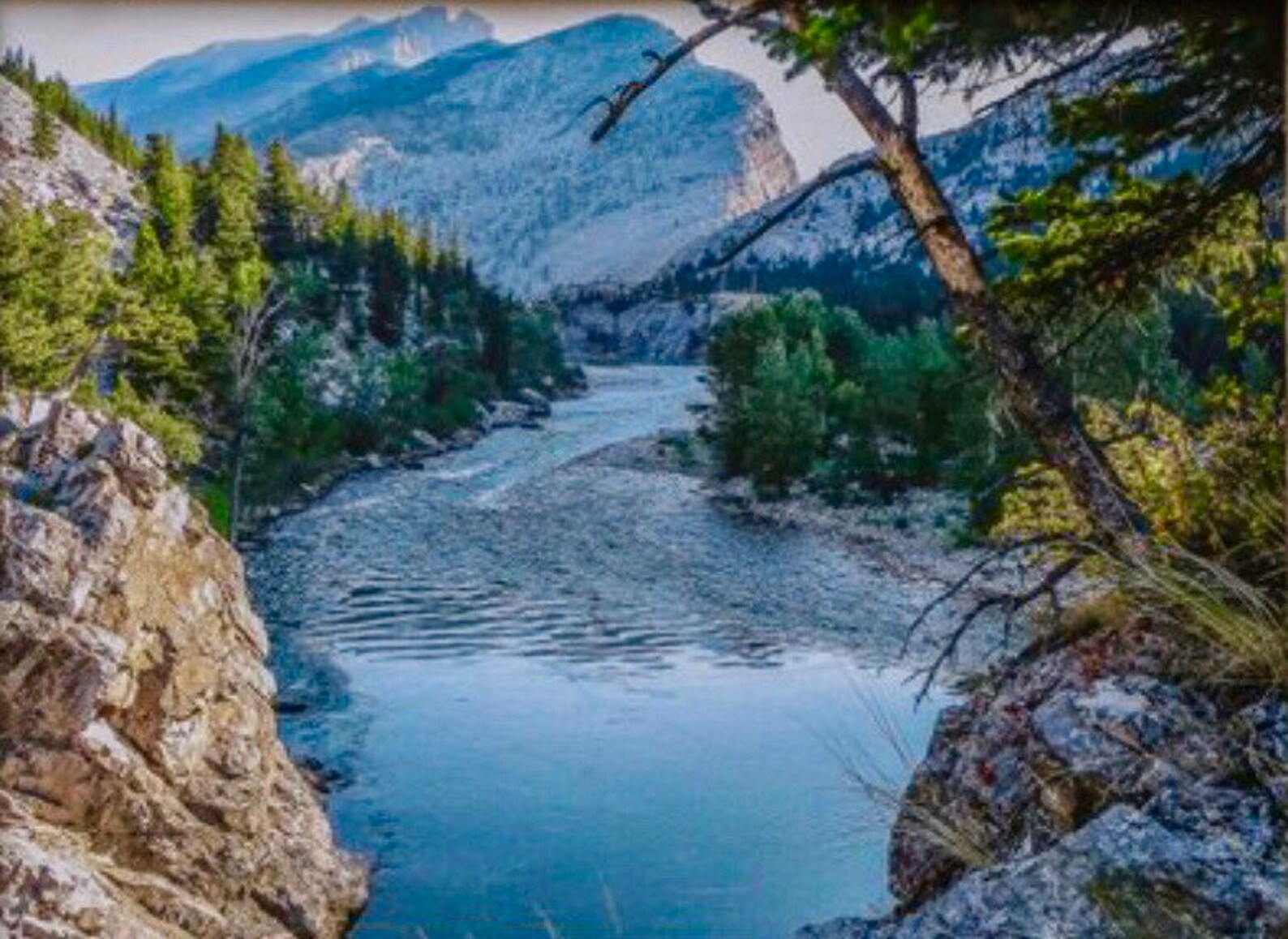 Sun River Montana Canvas Satin or Gloss Prints Etsy