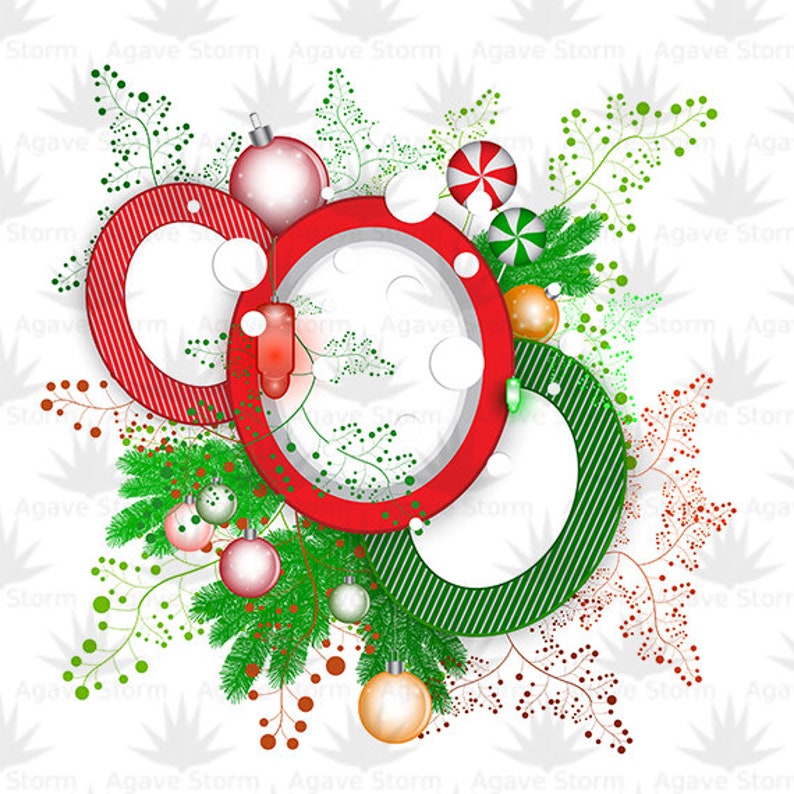 files. Set of 7 Christmas Vector Backgrounds with Christmas Decorations EPS10 and JPG 4000px X 4000px