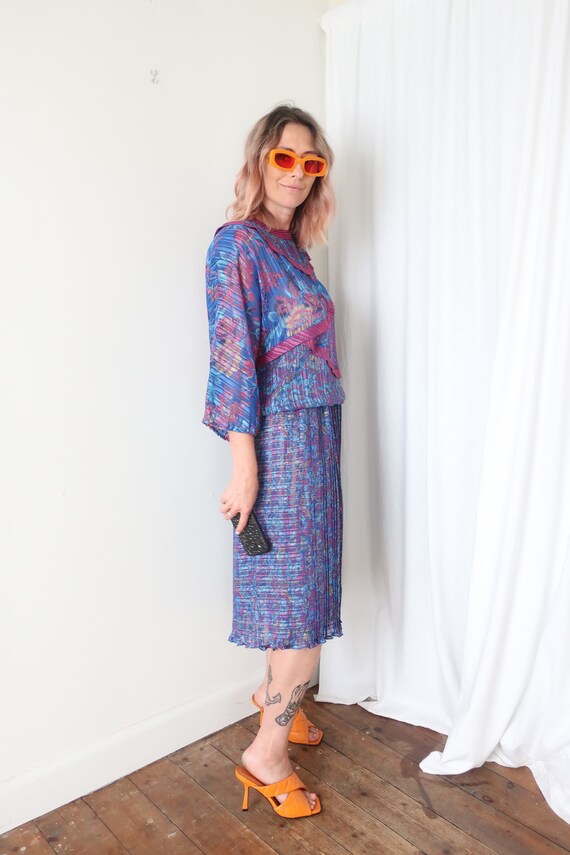 Vintage 80s does 20s DIANE FRES Flapper Georgette