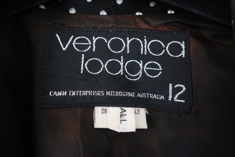 Vintage Satin Polka Dot Tuxedo Jacket