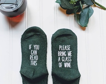 wine socks, wine lover gift, bring me wine, wine gifts, please bring wine, wino gift,christmas for her,stocking stuffer, WINE