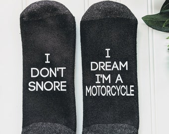 FATHER'S DAY, Men's gift, gifts for men, I don't snore I dream, gift for dad, men's gift, gift for husband, gift for him, gift,  MOTORCYCLE