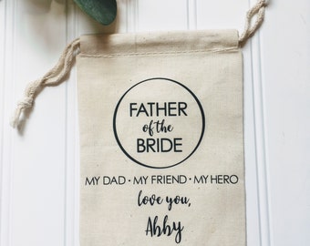 Father of the Bride socks gift bag, personalized father of the bride, father of the bride gift, personalized sock wrap, Wedding socks.