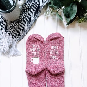 gifts for her, women's gifts, coffee gift, coffee lover gifts, mom gifts, her, women's clothing, socks, gifts for her, COFFEE image 2