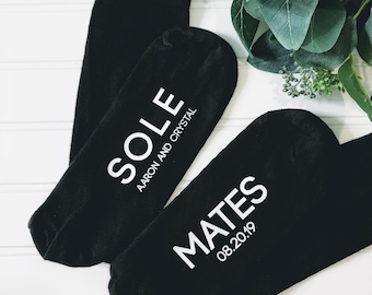 anniversary husband, cotton anniversary gift, sole mate socks, second anniversary gift, personalized anniversary gift,boyfriend gift