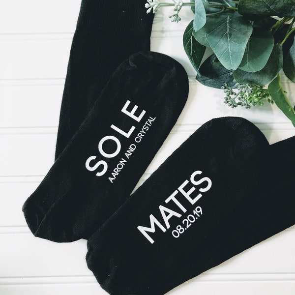 anniversary husband, cotton anniversary gift, sole mate socks, second anniversary gift, personalized anniversary gift,boyfriend gift