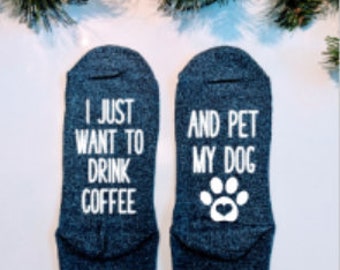 dog mom gift, dog owner gift, dog , drink coffee and pet my dog, dog , dog lover gifts, dogs, gifts for her,  COFFEE + DOG