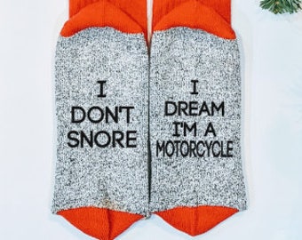 men's Christmas gift, mens gift, Motorcycle gift, gifts for men, I don't snore I dream, gift for dad, men's gift, for husband , MOTORCYCLE