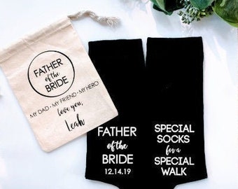 Father of the bride socks, father of the bride gift, special socks for a special walk, dad of the bride, father of the bride, dad socks.