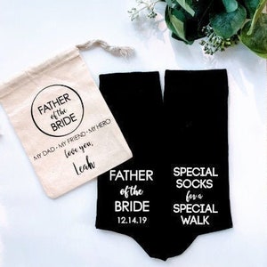 Father of the bride socks, father of the bride gift, special socks for a special walk, dad of the bride, father of the bride, dad socks.