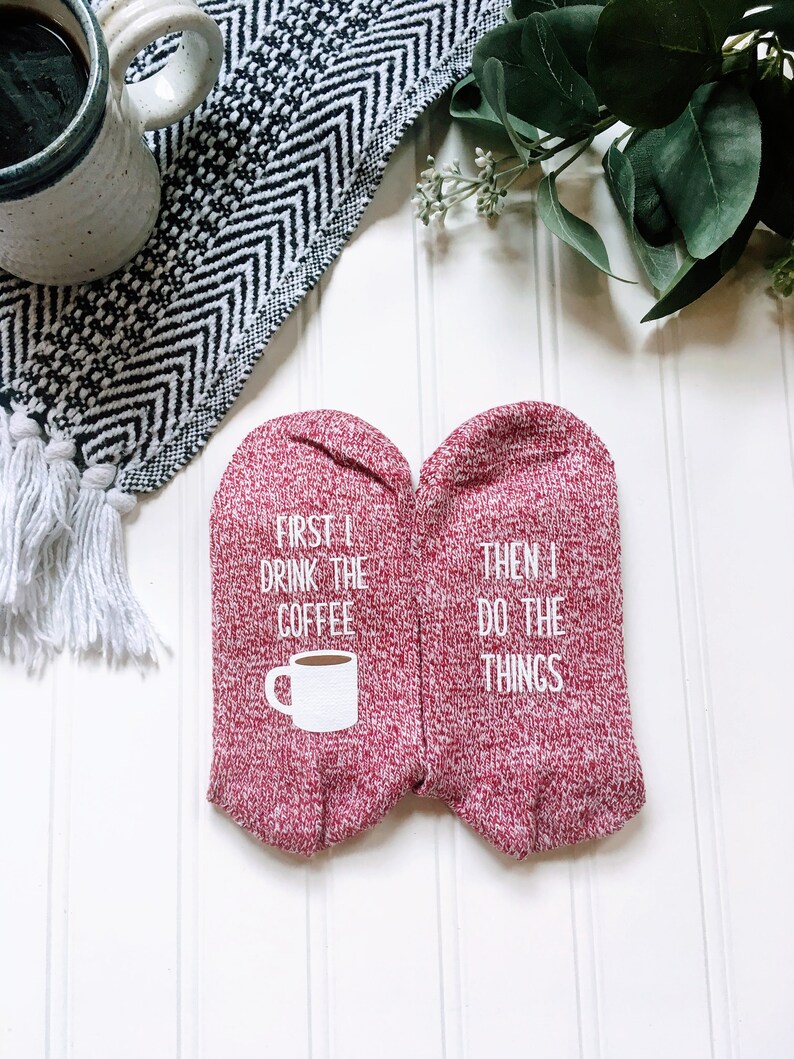 gifts for her, women's gifts, coffee gift, coffee lover gifts, mom gifts, her, women's clothing, socks, gifts for her, COFFEE image 5