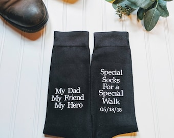 Father of the Bride socks, father of the bride gift, father of the bride shirt, Wedding socks, special socks, My Dad My Friend My Hero.