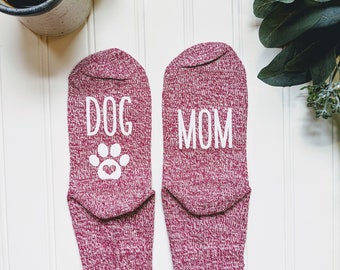 Dog Valentine gift, Dog lover gift,gift for her, dog mom gift, dog owner gift, stocking, pet owner gift, gift for mom, socks, DOG MOM