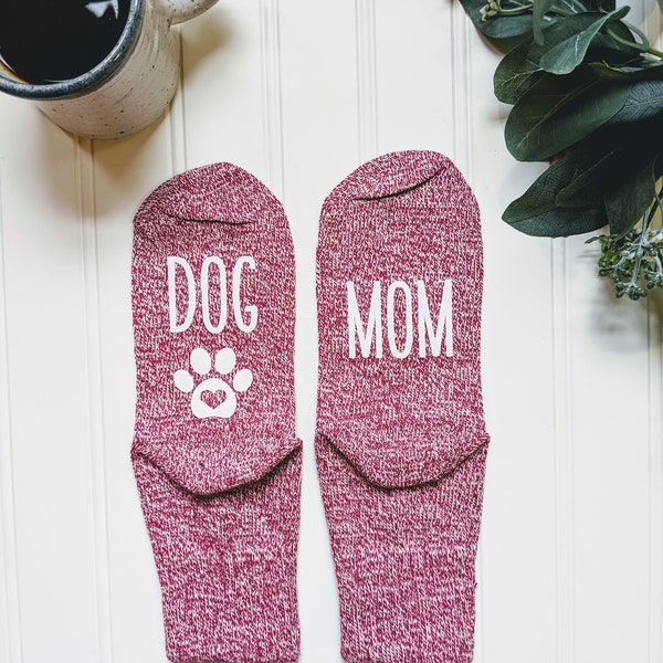 Dog Valentine gift, Dog lover gift,gift for her, dog mom gift, dog owner gift, stocking, pet owner gift, gift for mom, socks, DOG MOM
