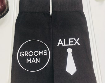 Wedding party gift, Personalized groomsman gift, groomsmen gift,  best man gift, father of the bride socks,special socks for a special walk.