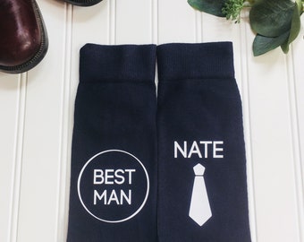 Best man gift,  Personalized groomsman gift, father bride gift, groomsman gift, special socks for a special walk, father of bride gift