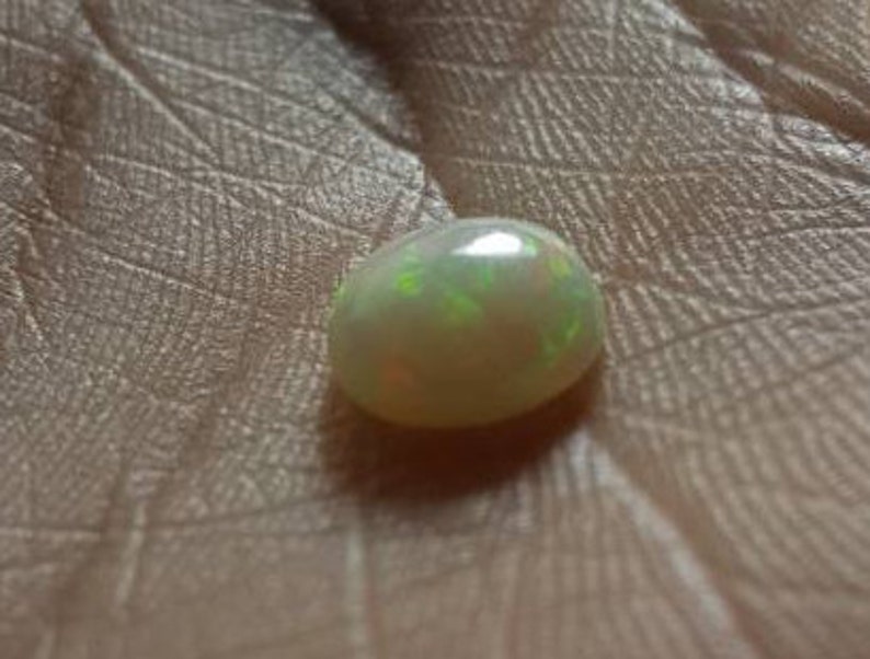 Ethiopian opal natural plain round shape cabochon Approx STK-70-OPL-15 8mm x 4mm