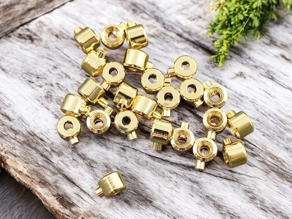 Crimp Beads Gold Crimps Stopper Beads Gold Jewelry Findings 14k Gold 4x3mm 50pcs 704 Etsy