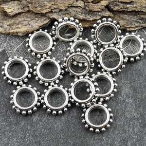 20Pcs Tibetan Turtle Zinc Alloy Spacer Beads - 16.5x12.5mm Large Hole Charms For European Snake Chain Jewelry Making