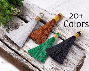 Tassels - Mala Tassel - Necklace Tassel - Silky Tassel - Long Tassels - Jewelry Tassels - Approx 80mm