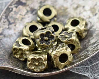 Metal Beads Spacer Beads 4mm Spacers Metal Spacer Bead Gold Spacers Antique  Gold Beads 100pcs 5600 