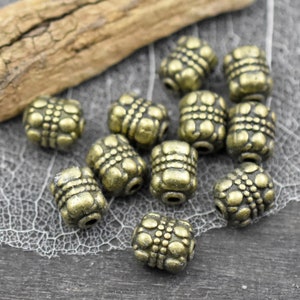 Metal Beads - Antique Bronze Beads - Metal Spacers - Bronze Spacers - Spacer Beads - 7x8mm - 50pcs - (847)
