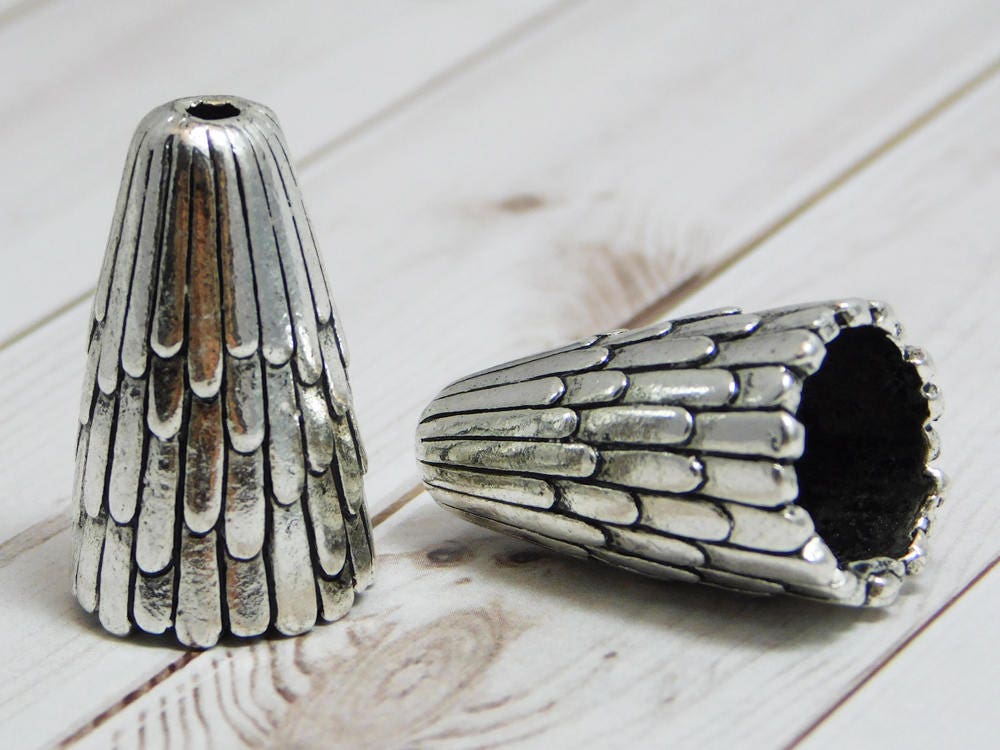 Tassel Caps Antique Silver Silver Tassel Caps DIY Tassel Etsy