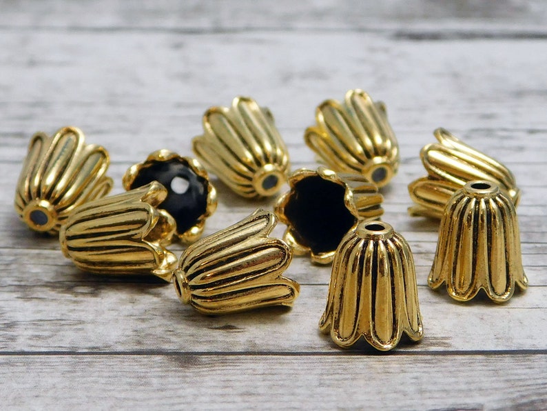 Tassel Caps Bead Caps Gold Tassel Cap Tassel Supplies Etsy