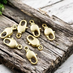 Swivel Lobster Clasp - Gold Lobster Clasp - Lobster Claw - Metal Clasps - 10pcs - Choose Your Size