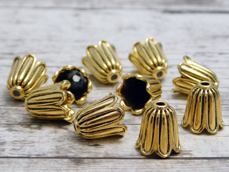 Tassel Caps Bead Caps Gold Tassel Cap Tassel Supplies Etsy