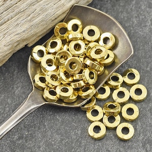 250 Antique Gold Zinc Alloy Gear Stud Spacers Beads 8x10mm For DIY