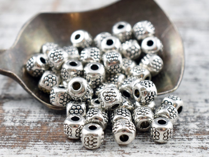 4mm Spacers Metal Beads Spacer Beads Metal Spacer Bead Etsy