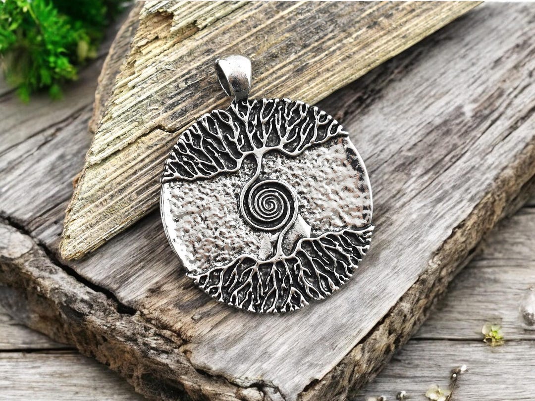 Tree of Life Pendant - Bohemian Pendant - Medallion Pendant - Silver ...