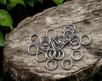 Silver Jump Rings - Open Jump Rings - Stainless Steel - Choose Your Size