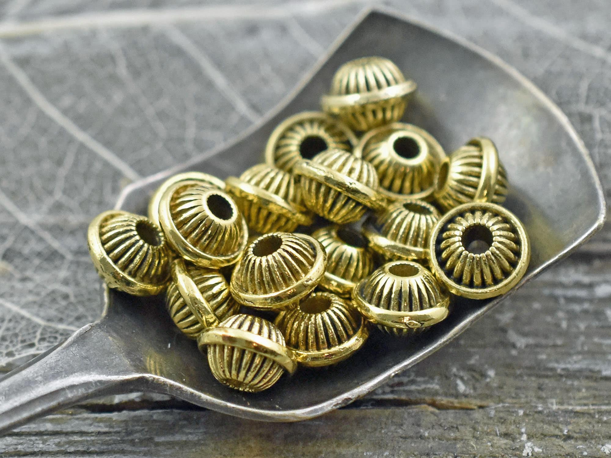 Metal Spacers - Gold Spacer Beads - Gold Spacers - Metal Beads