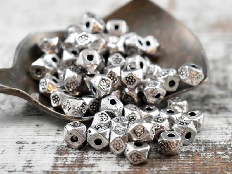 4mm Spacers Metal Beads Spacer Beads Metal Spacer Bead Etsy