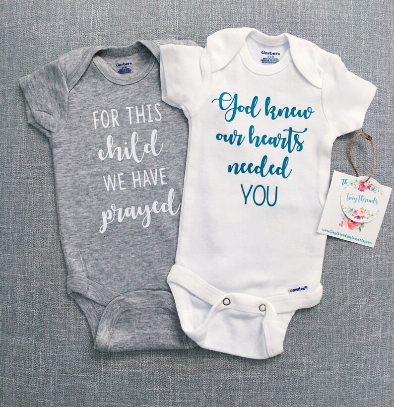 for this child we have prayed onesie
