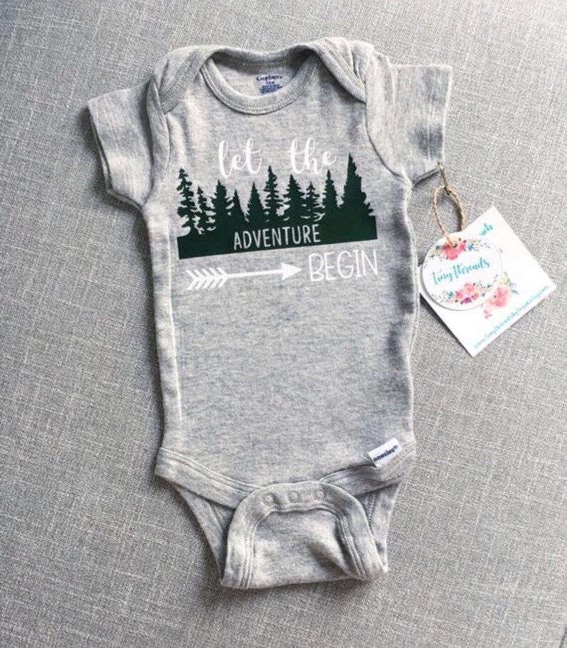 Let the Adventure Begin Onesie® Adventure Onesie® Baby Boy Etsy