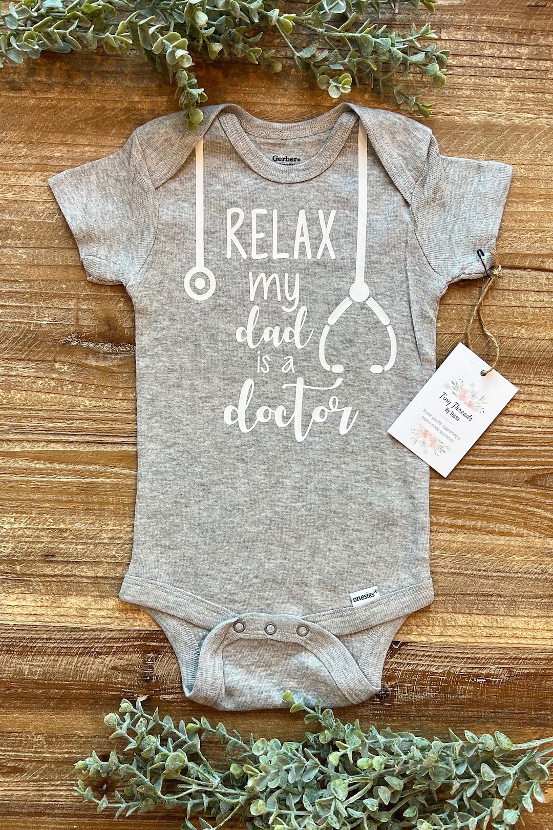 Relax My Dad is a Doctor Onesie® Baby Onesie® Baby Boy Onesie® Baby