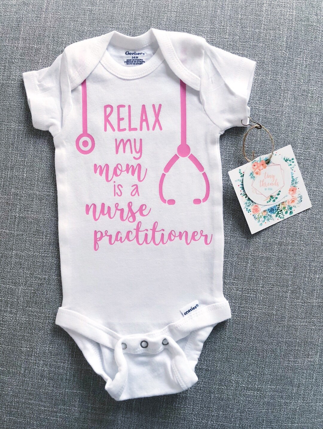 Relax My Mom is a Nurse Practitioner Onesie® Baby Onesie® - Etsy