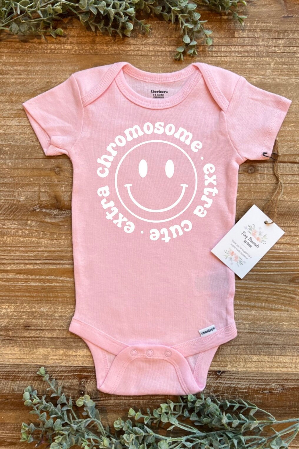 Extra Chromosome Extra Cute Onesie® | Down Syndrome Awareness Onesie® | Trisomy 21 Toddler Tee | 321 Baby Onesie® | t21 Baby Onesie®