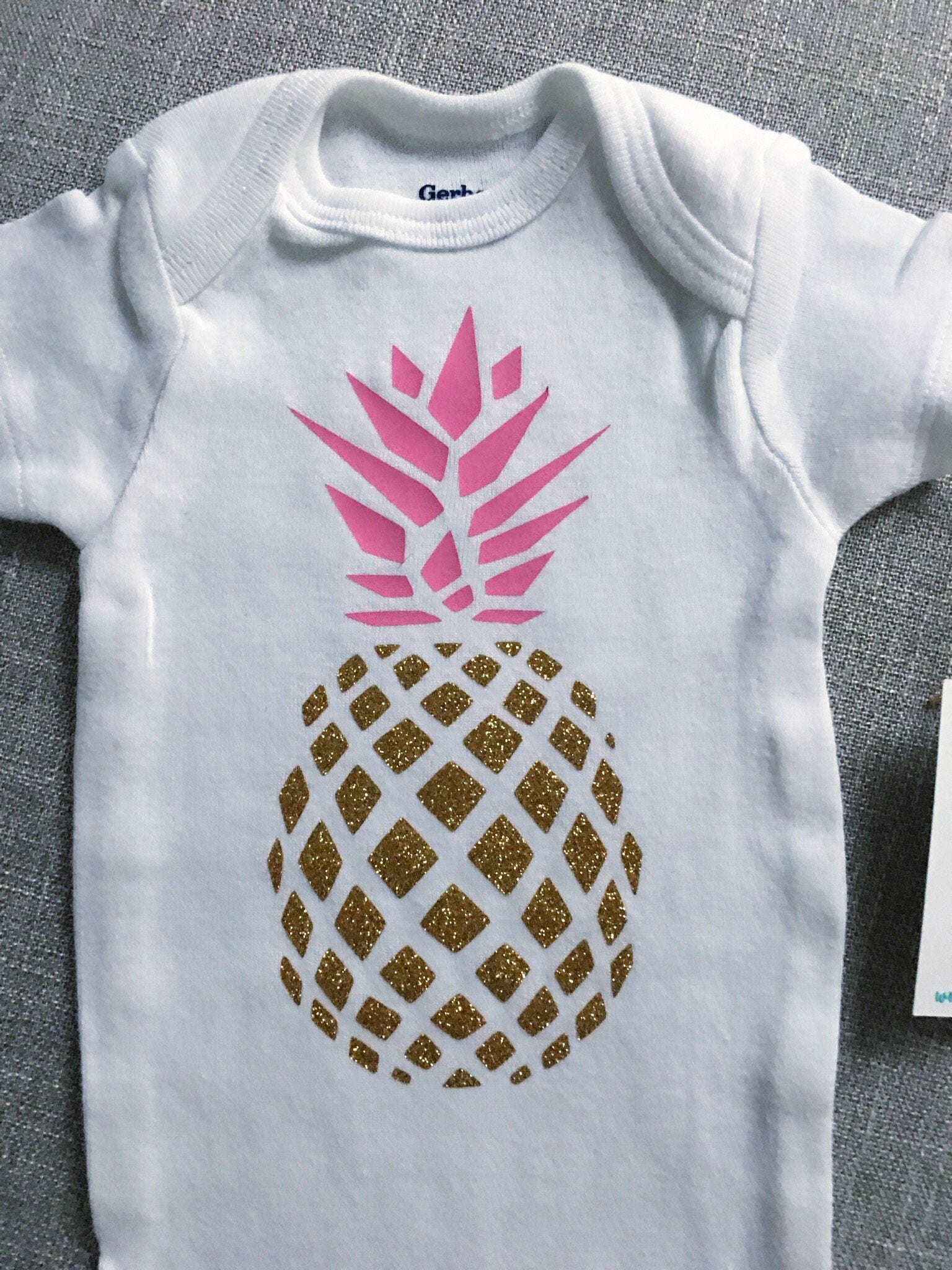 Pineapple Onesie® Baby Onesie® Baby Girl Onesie® Custom Etsy