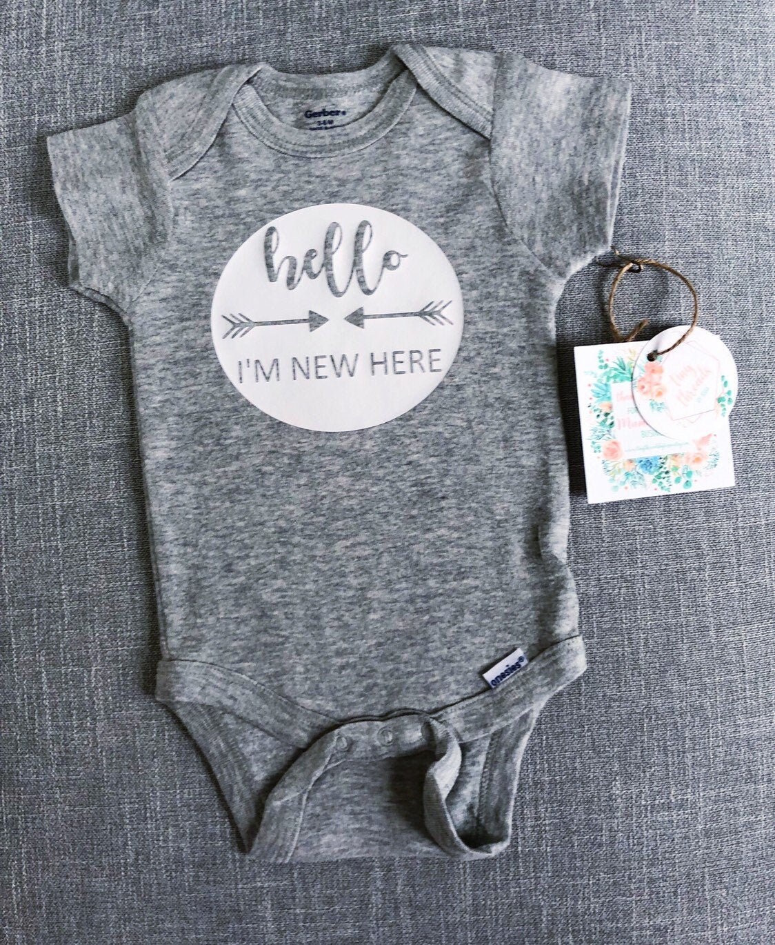 Hello I'm New Here Onesie® Baby Onesie® Baby Boy Etsy