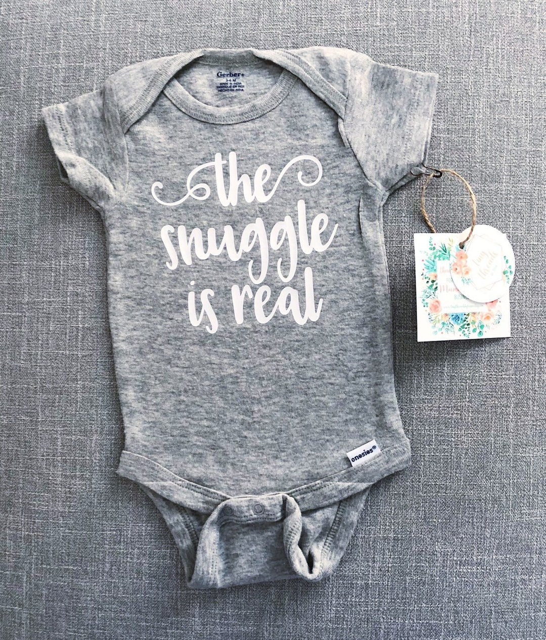 The Snuggle is Real Onesie® Baby Onesie® Baby Boy Onesie® Baby Girl