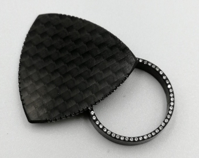 Carbon Fiber and Diamond-Zirconium Guitar Pick