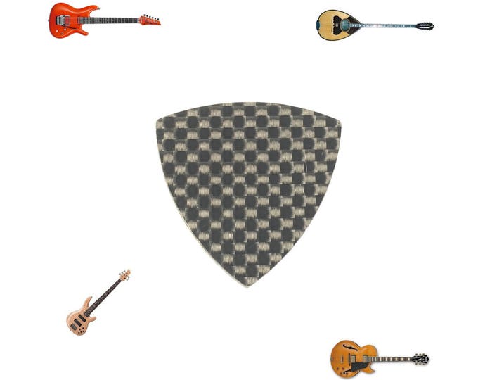 Carbon Fiber Guitar Pick VB-Triangle Mediator for Bass Lead Folk Guitar Banjo Mandoline Bouzuki Ukulele Cords