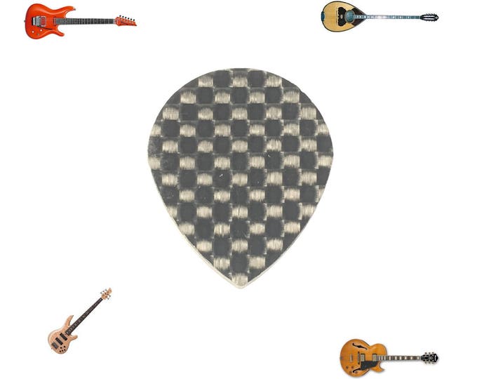 Carbon Fiber Guitar Pick UFO 2 Mediator for Bass Lead Folk Guitar Banjo Mandoline Bouzuki Ukulele Cords Instruments